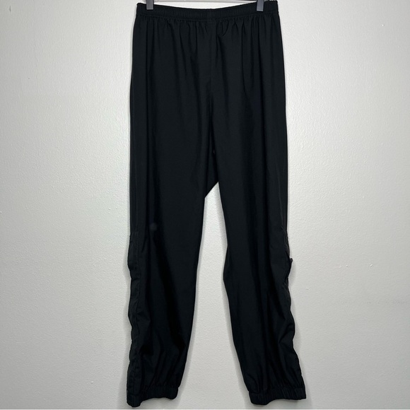 Marmot Men Gortex Windbreaker Pants Small Black Purple Ankle Button Up Mesh Line - Picture 1 of 10